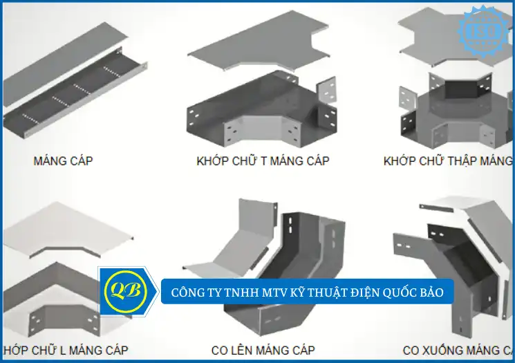 Tủ điện - Thang máng cáp - Ống gió cac thanh phan mang cap - Máng cáp điện
